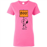 Halloween Snoopy Boo - Ladies Short-Sleeve