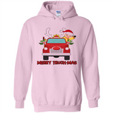 Merry Truck-Mas Christmas Fire Truck Cute Reindeer Sporty - Hoodie