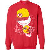 Jack Skellington The Nightmare Before Christmas-Packers Football - Sweatshirt