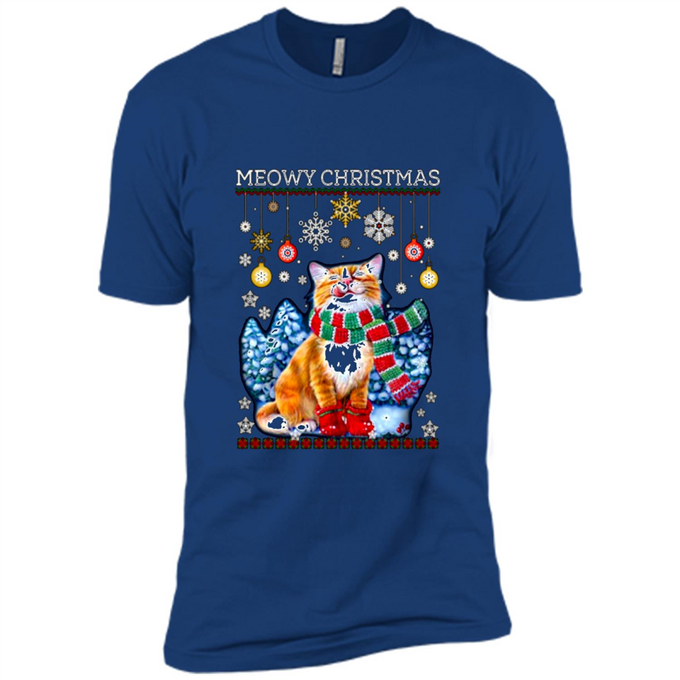 Meowy Christmas Ugly Funny Cats Lover PINGPONG
