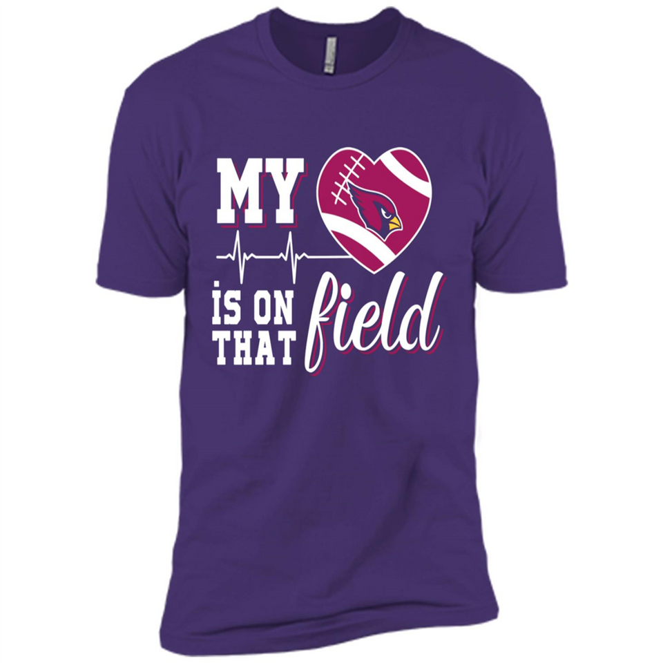 Arizona Cardinals Football My Heart is on that Field - Premium Short Sleeve T-Shirt