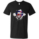 Cleveland Indians And Superman Fans - Men's V-Neck