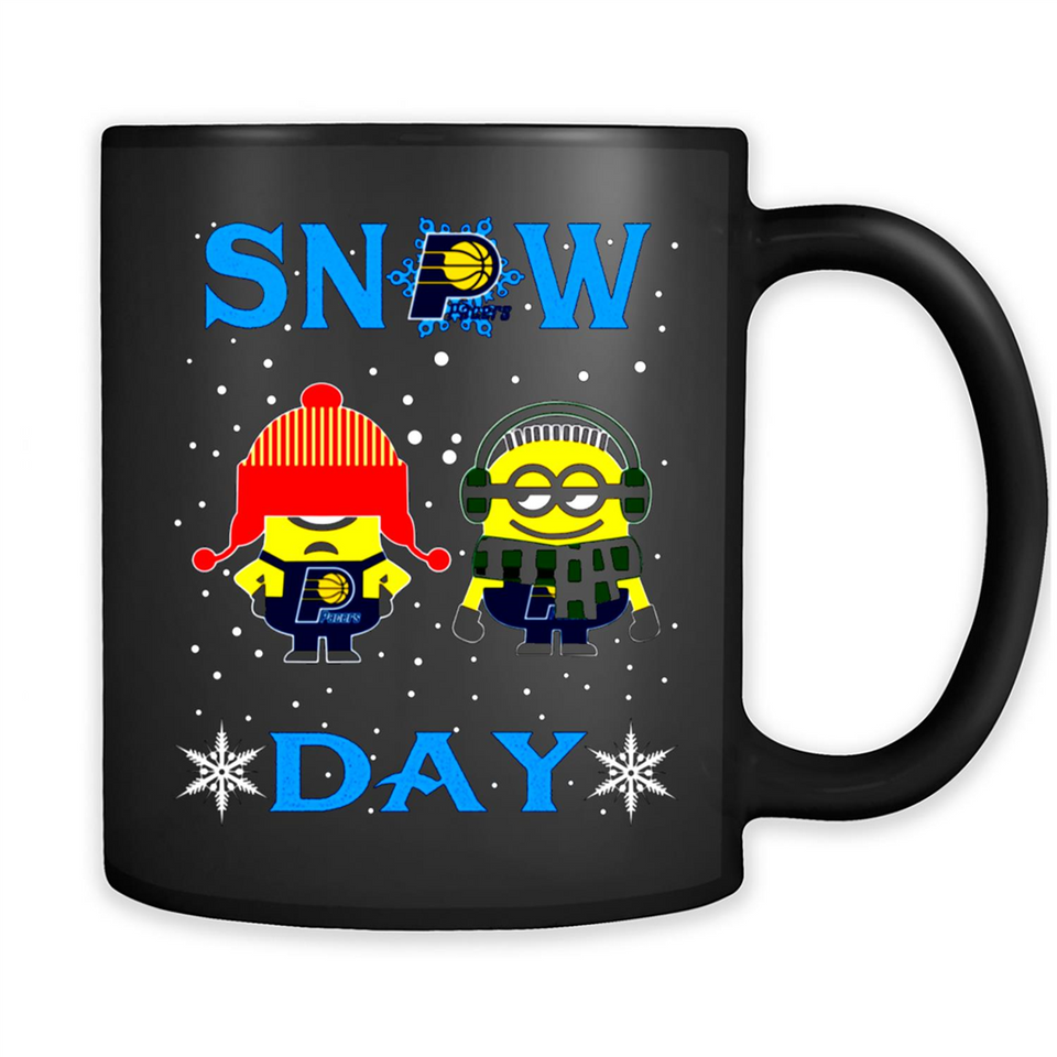 Snow Day Shirt For Indiana Pacers Vs Minion Fans pingpong