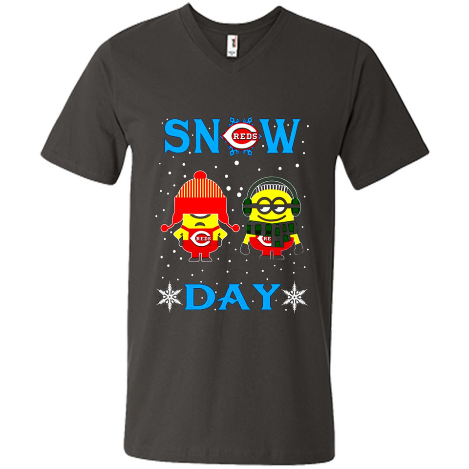 Snow Day Shirt For Cincinnati Reds Vs Minion Fans pingpong