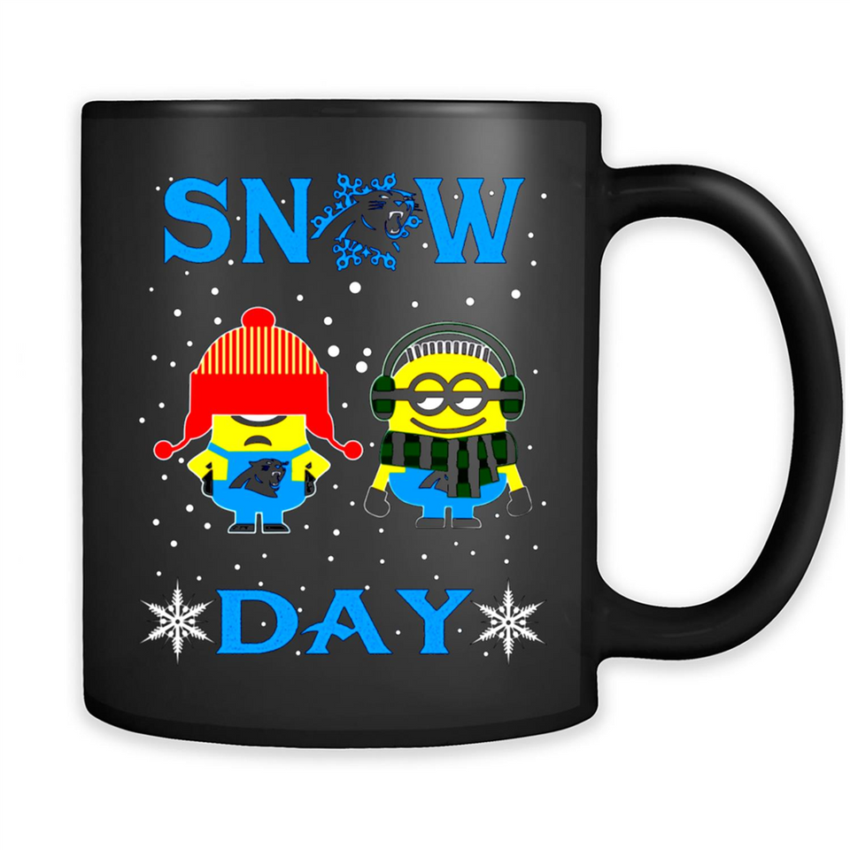 Snow Day Shirt For Carolina Panthers Vs Minion Fans pingpong
