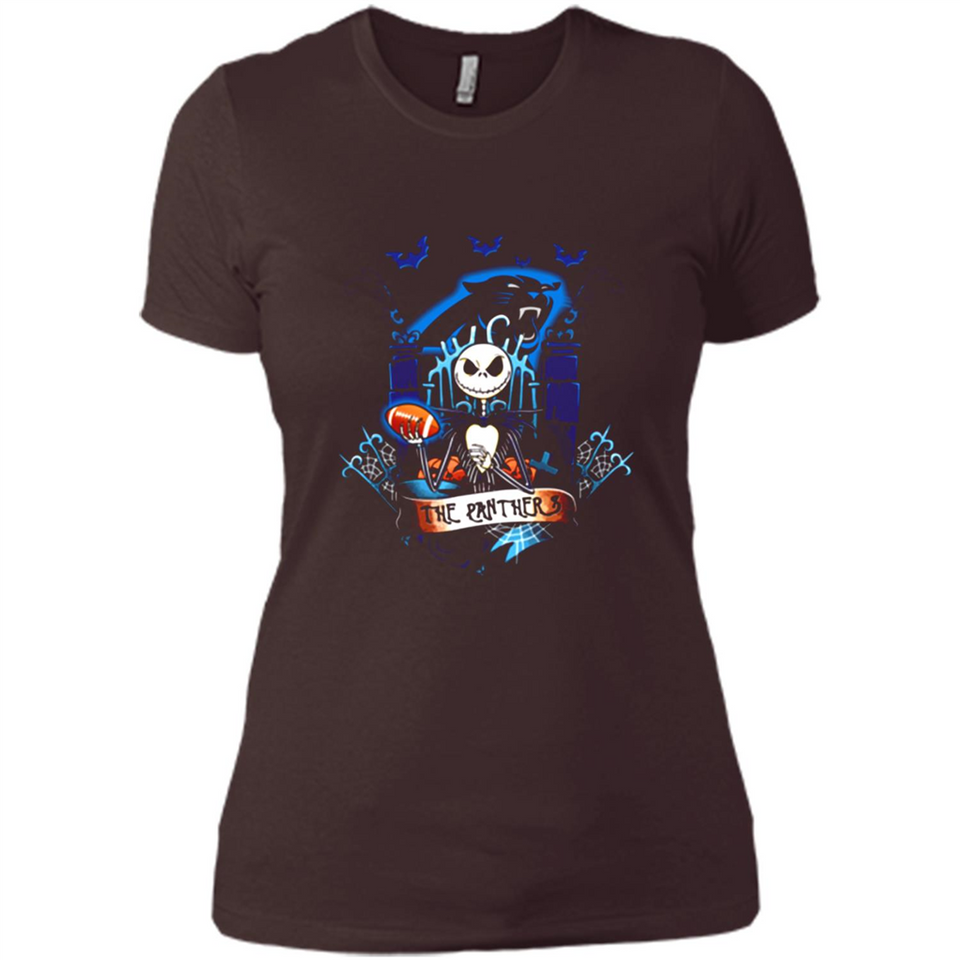 Carolina Panthers Halloween The Nightmare Before Christmas - Ladies' Boyfriend T-Shirt
