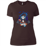 Carolina Panthers Halloween The Nightmare Before Christmas - Ladies' Boyfriend T-Shirt