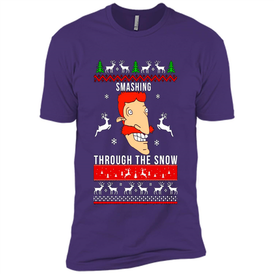 Nigel Thornberry Smashing through the snow Christmas sweatshirt PINGPONG