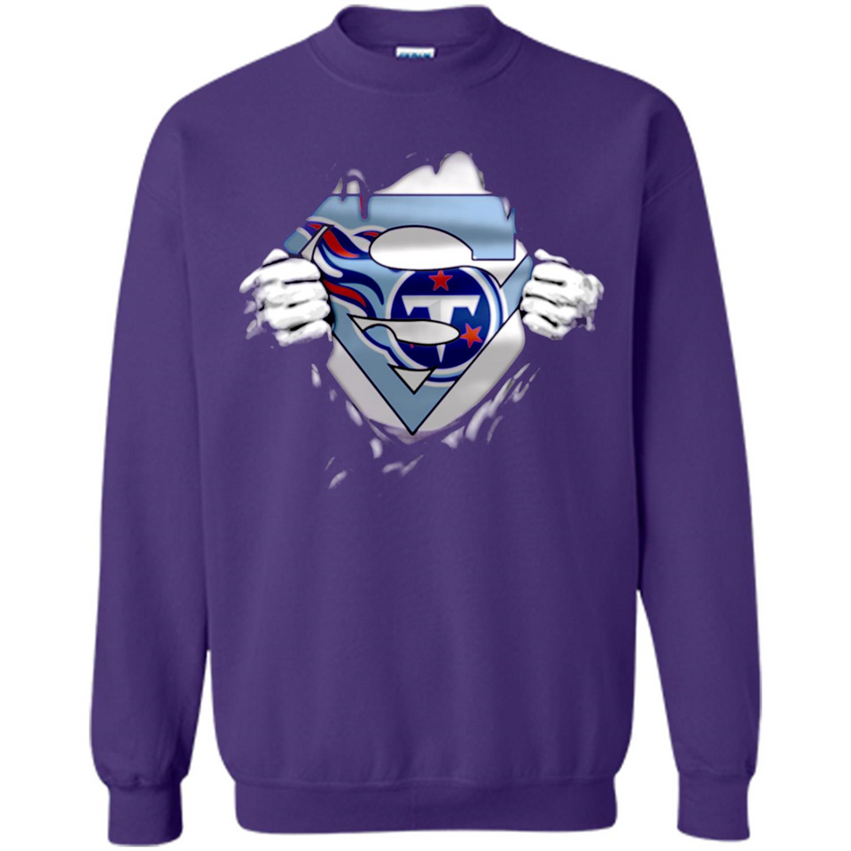 Tennessee Titans And Superman Fans - Sweatshirt