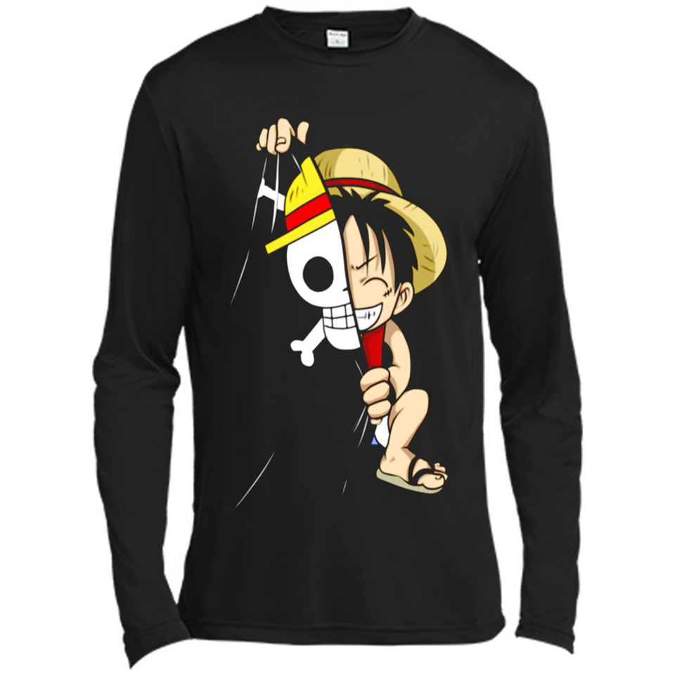 Luffy Flag One Piece - Canvas Long Sleeve T-Shirt