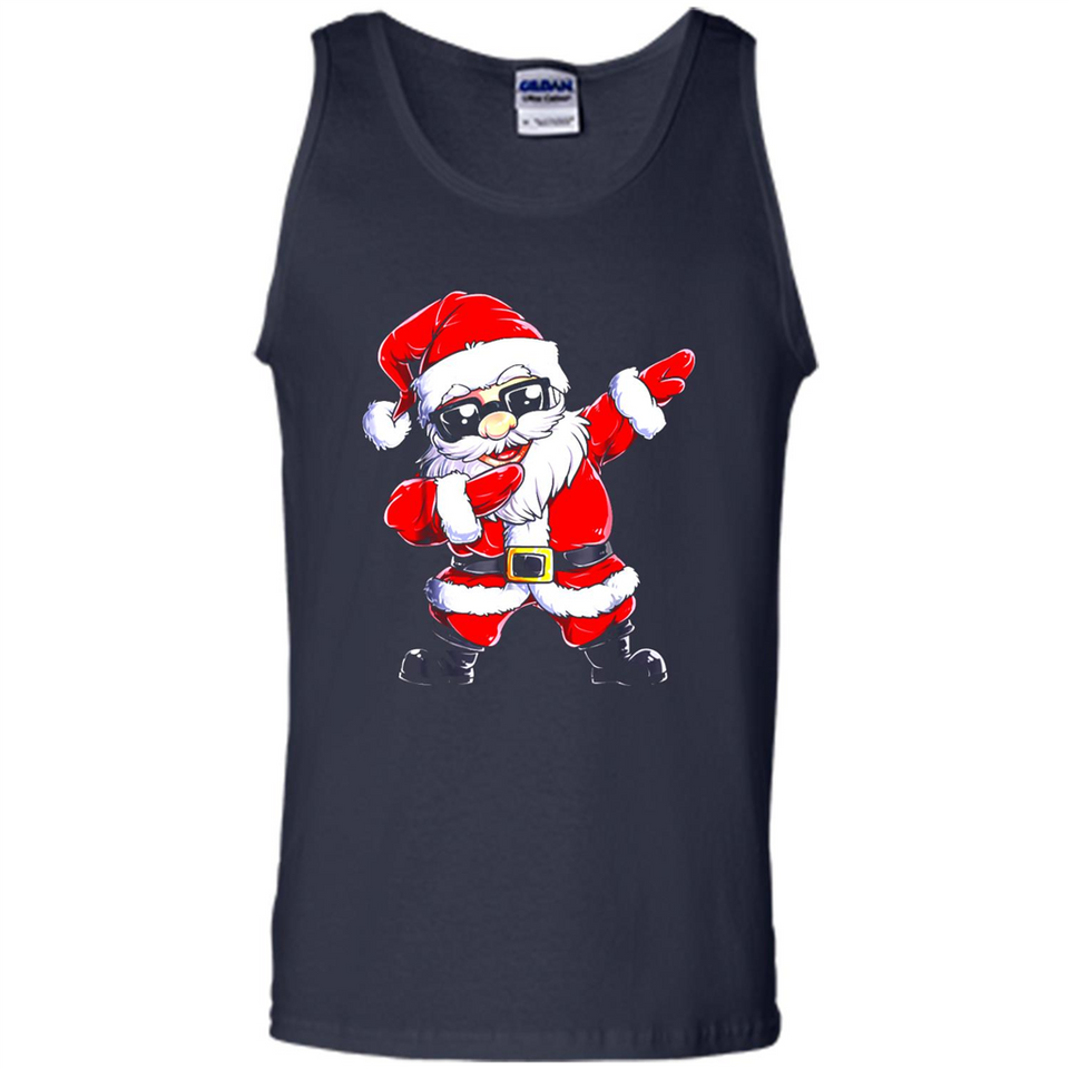 Christmas shirt Dabbing Santa Claus Xmas Gift - Tank Top