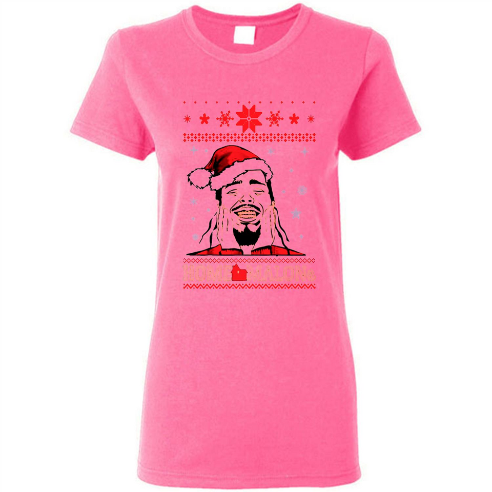 Home Malone Christmas Sweater PINGPONG - Ladies Short-Sleeve