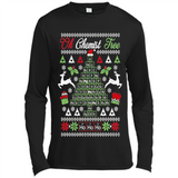Chemist Tree Shirt Oh Chemistry Tree Ugly Christmas - Canvas Long Sleeve T-Shirt