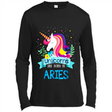 Unicorns are born in Aries Birthday Rainbow Gift Custom Ultra Cotton
