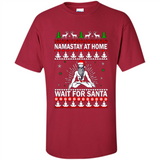 Namastay at home and wait for Santa Christmas sweatshirt PINGPONG