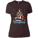 Christmas Ugly Sweater Animal Tree Pine Merry Christmas - Ladies' Boyfriend T-Shirt