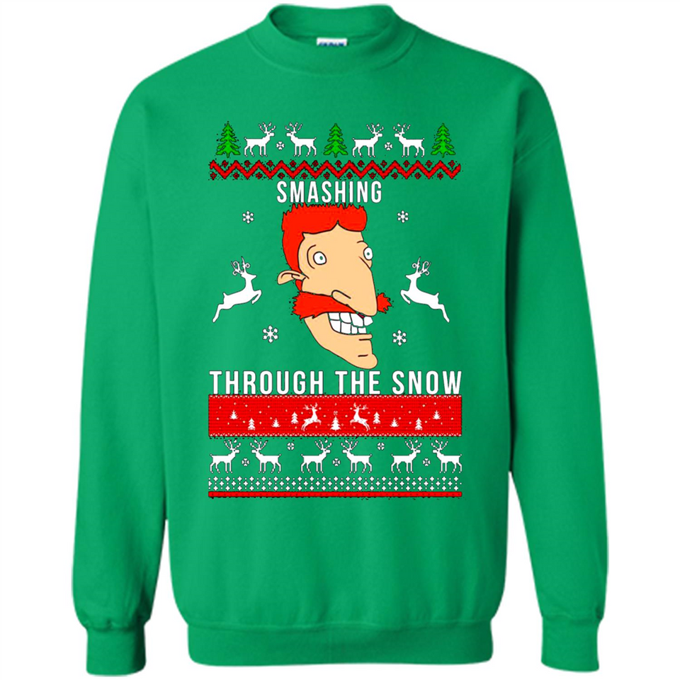 Nigel Thornberry Smashing through the snow Christmas sweatshirt PINGPONG