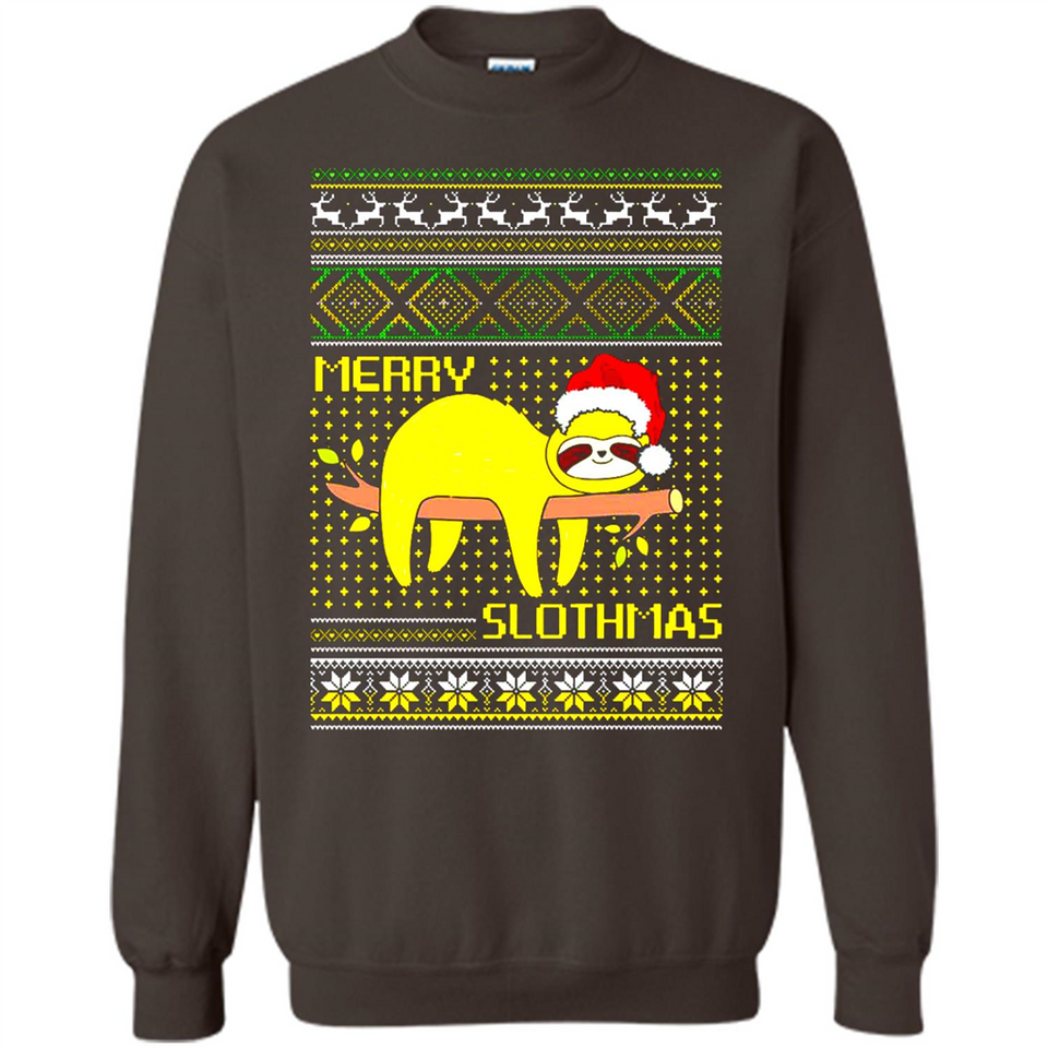 Merry Slothmas Sloth Christmas Sweater PINGPONG - Sweatshirt