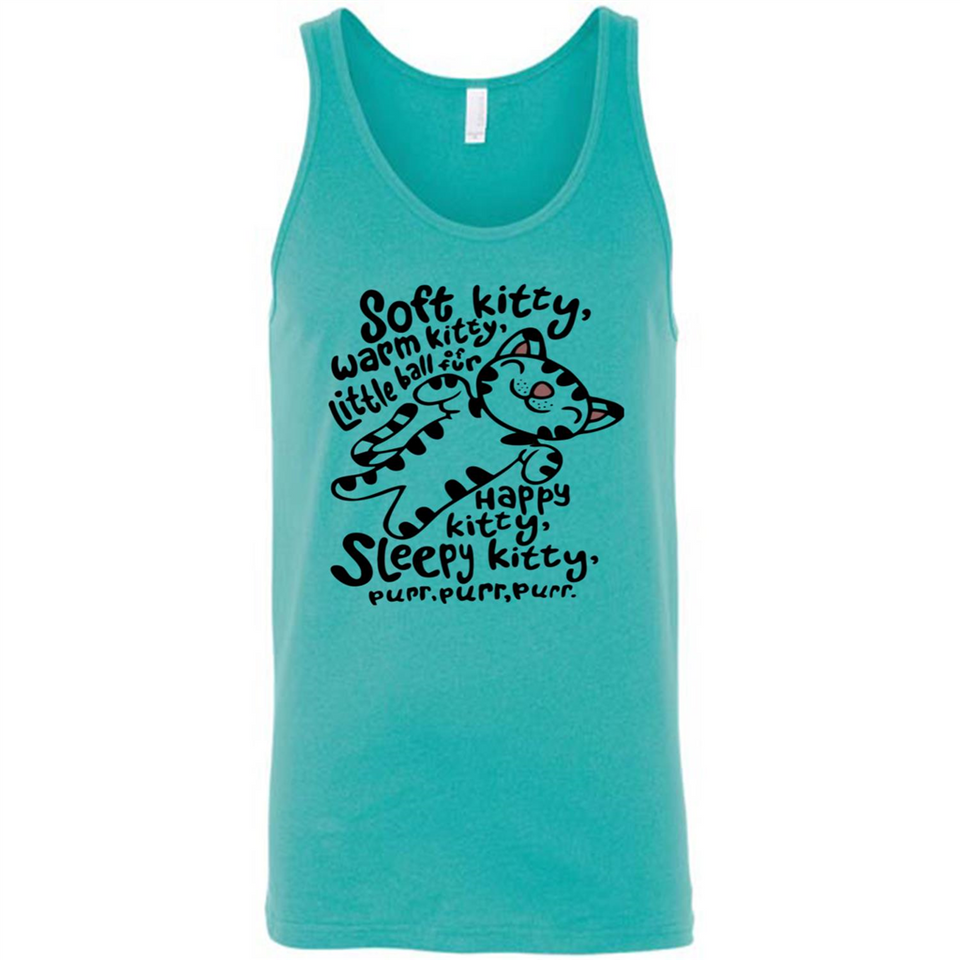 Soft kitty warm kitty little ball of fur - Canvas Unisex Tank