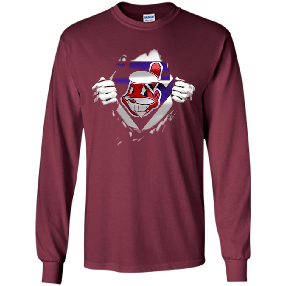 Cleveland Indians And Superman Fans - Long Sleeve T-Shirt