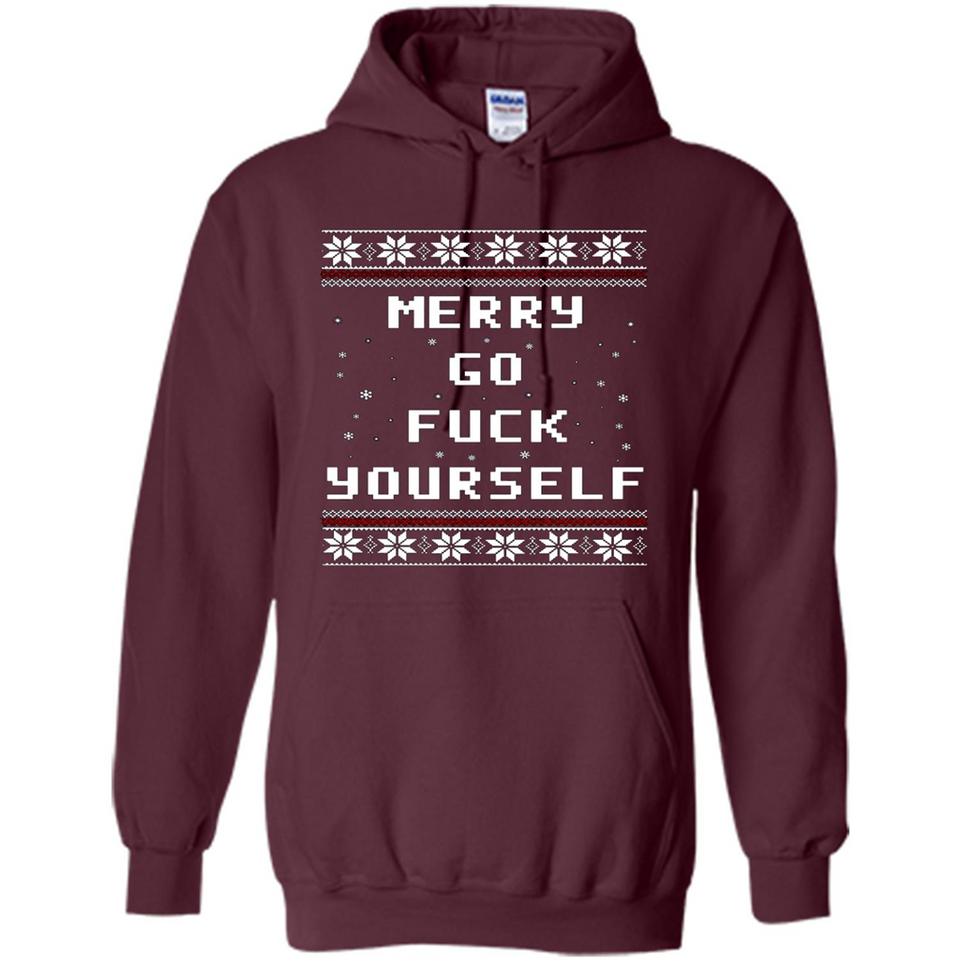 Merry go fuck yourself Christmas sweatshirt PINGPONG