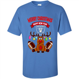 Oakland Raiders NFL Reindeer Funny Merry Christmas And Happy New Year