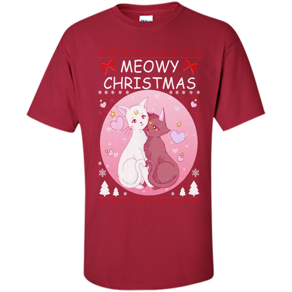 Sailor Moon Yin Yang Cat Love Ugly Christmas Sweater - Shirt