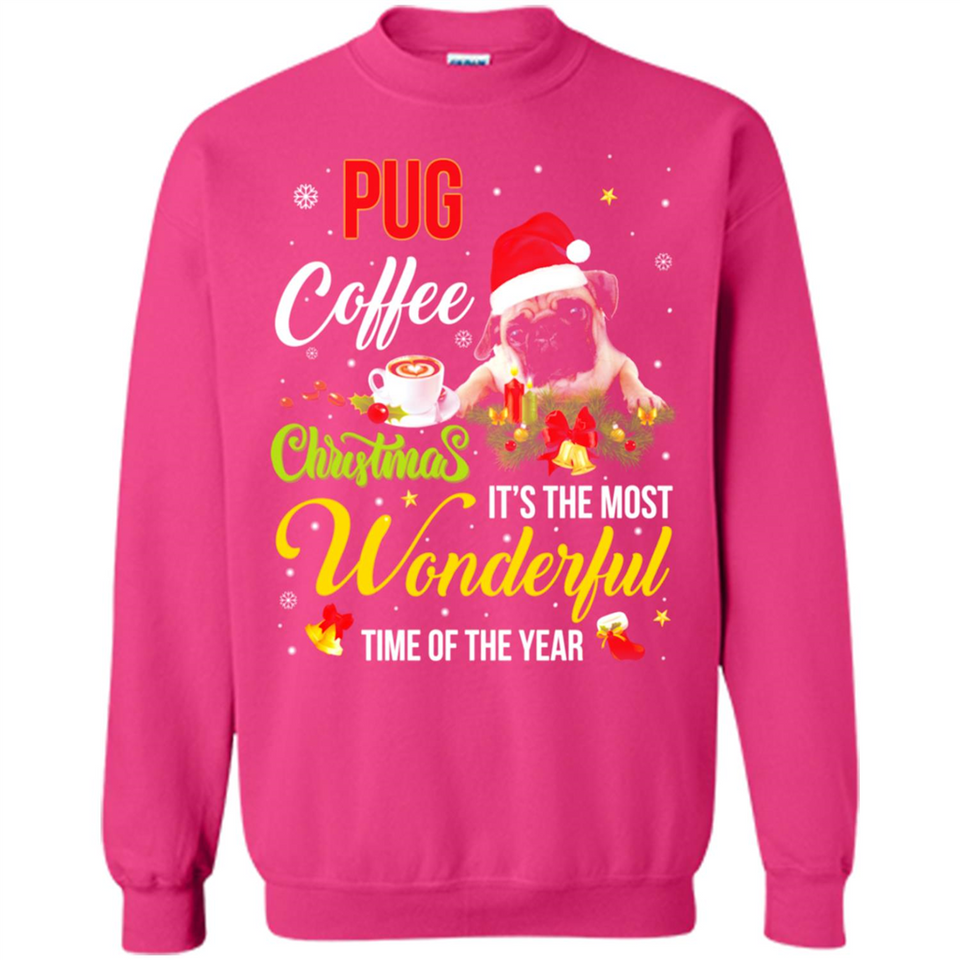Pug Coffee Wonderful Christmas