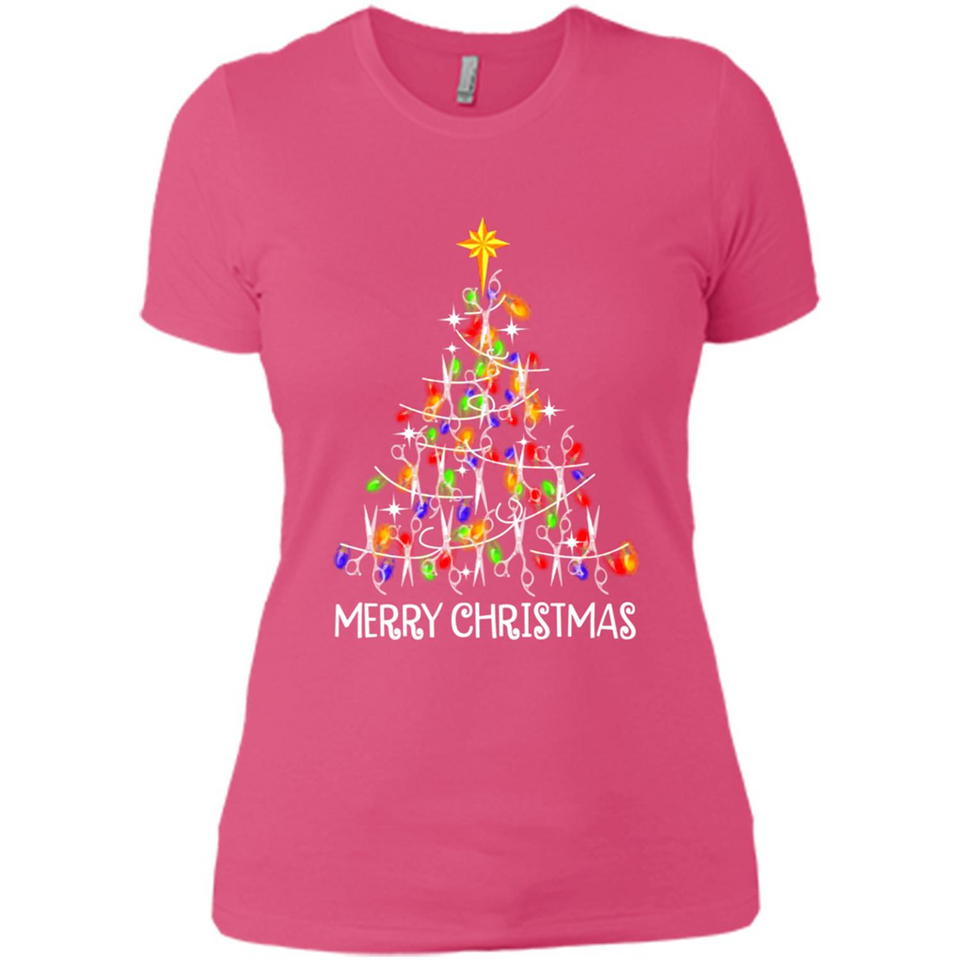 Hairstylist Merry Christmas Hairstylist Scissors Christmas Tree PING PONG