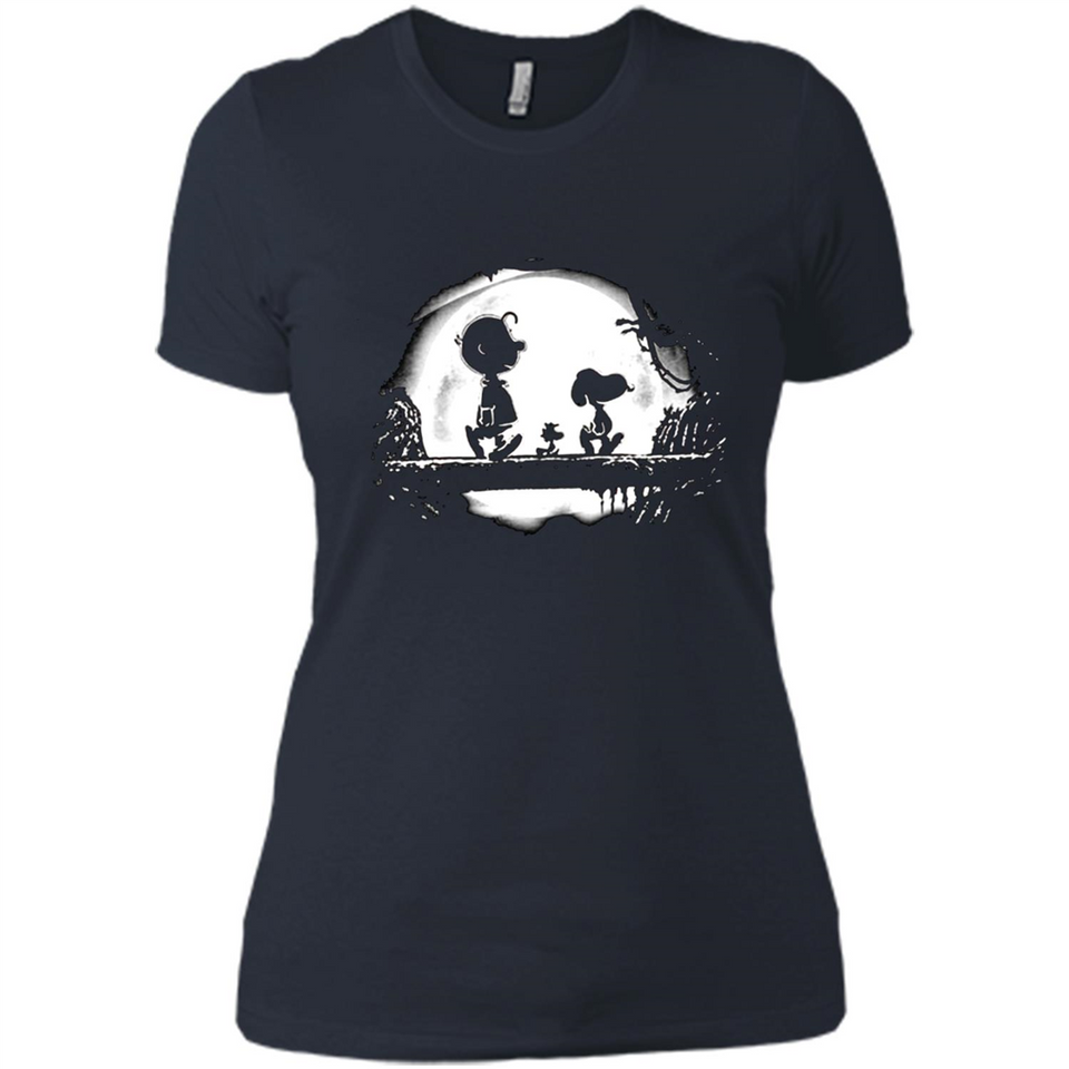 Snoopy The Peanuts Walking To The Moon