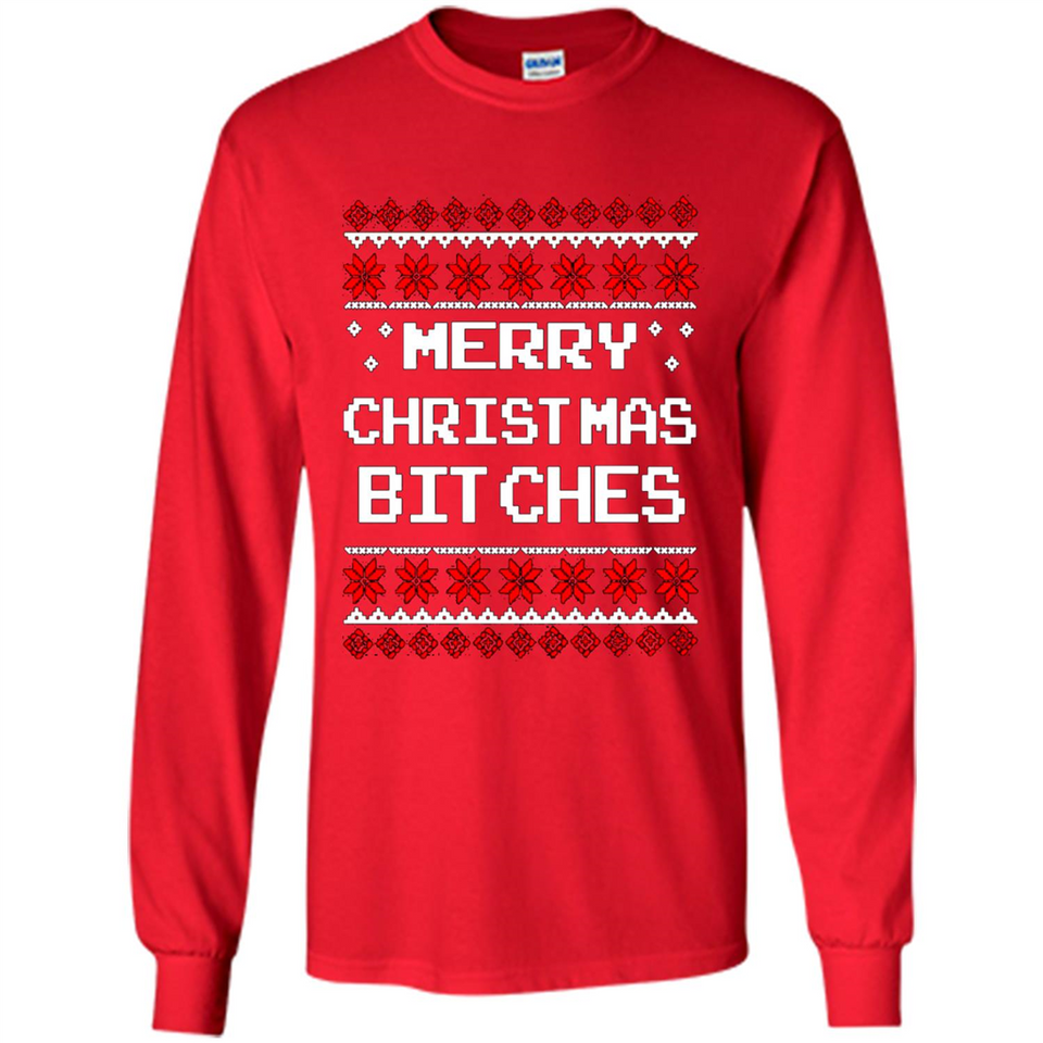 Merry Christmas Bitches ugly sweatshirt PINGPONG