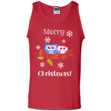Cute Christmas Shirt Merry Christmas Snowflakes Owls Nest