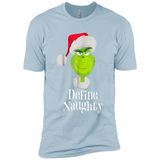 Santa Grinch Define Naughty Christmas Sweatshirt - Premium Short Sleeve T-Shirt