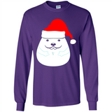 Funny Hamster Christmas t-shirt Santa Hat - Long Sleeve T-Shirt