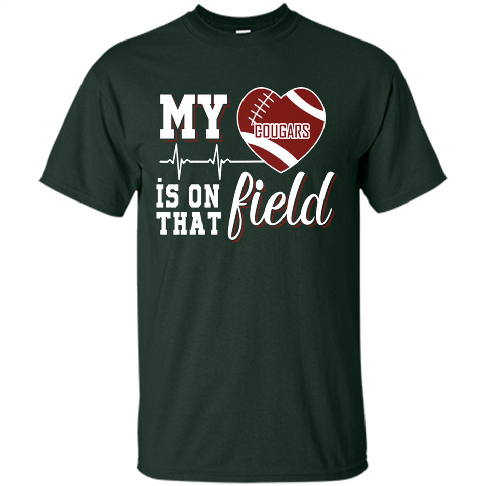 Washington State Cougars Football My Heart is on that Field - Shirt