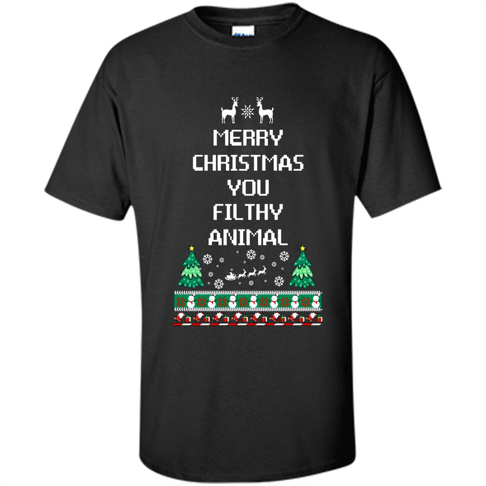 Merry Christmas You Filthy Animal Sweatshirt PINGPONG