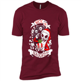 Christmas Shirt, Santa Nice Or Naughty Xmas - Premium Short Sleeve T-Shirt