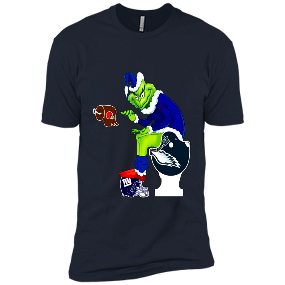 New York Giants Toilet Grinch Santa Claus Football Fan PINGPONG