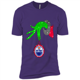 GRINCH HAND HOLDING EDMONTON OILERS GLITTER CHRISTMAS PINGPONG