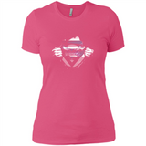 Charlotte Hornets And Superman Fans - Ladies' Boyfriend T-Shirt