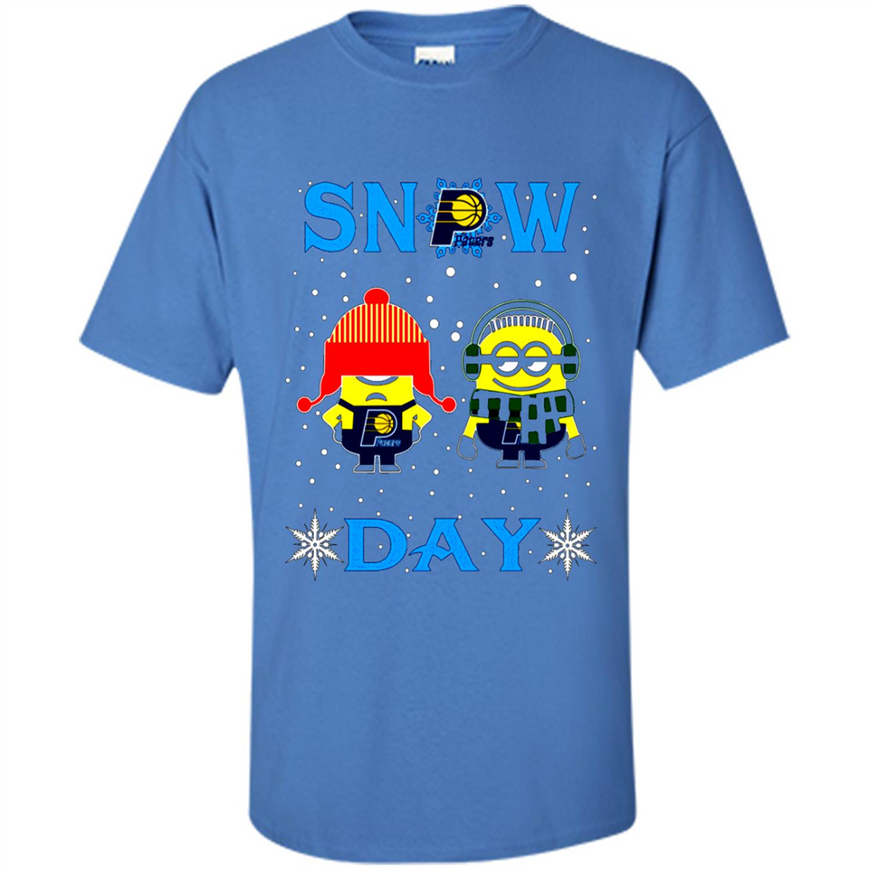 Snow Day Shirt For Indiana Pacers Vs Minion Fans pingpong