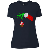 GRINCH HAND HOLDING CHRISTMAS ORNAMENT - DON'T BE A GRINCH PINGPONG