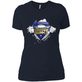 Denver Nuggets And Superman Fans - Ladies' Boyfriend T-Shirt
