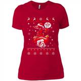 No Christmas for You – Deadpool Santa Claus Ugly Sweater - Ladies' Boyfriend T-Shirt