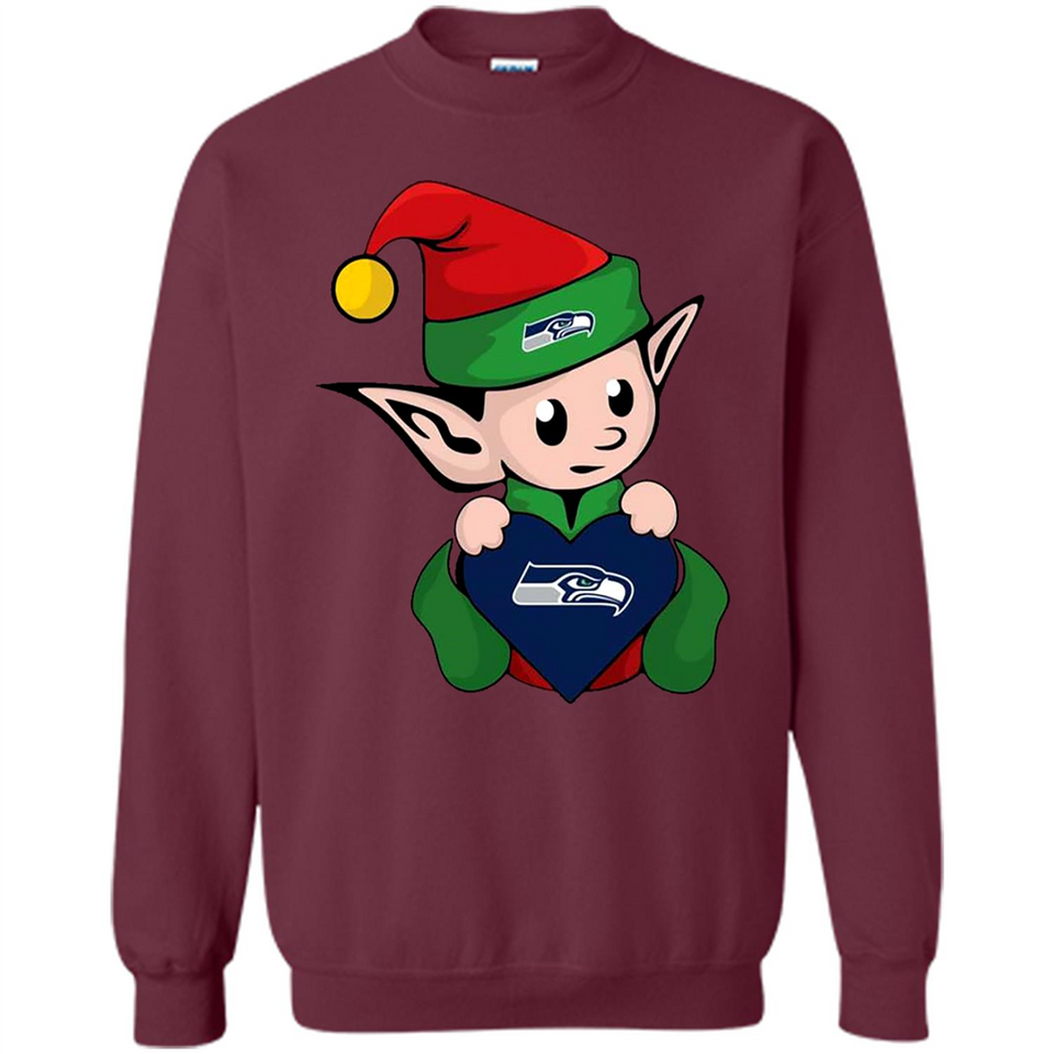 Seattle Seahawks ELF Elves Grinch Santa Claus