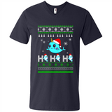 Narwhal christmas sweatshirt hoodie long PINGPONG - Men's V-Neck
