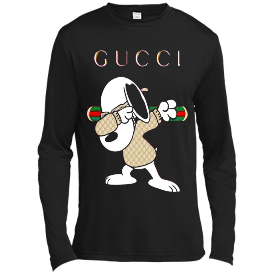 SNOOPY GUCCI DABBING - Canvas Long Sleeve T-Shirt