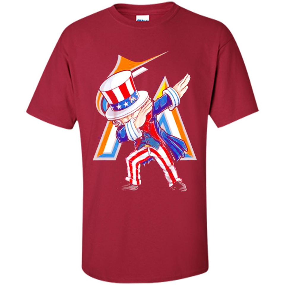 MLB MIAMI MARLINS UNCLE SAM DABBING INDEPENDENCE DAY