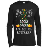 Looks Great Little Full Lotta Sap Funny Christmas Tree Mug PINGPONG - Canvas Long Sleeve T-Shirt