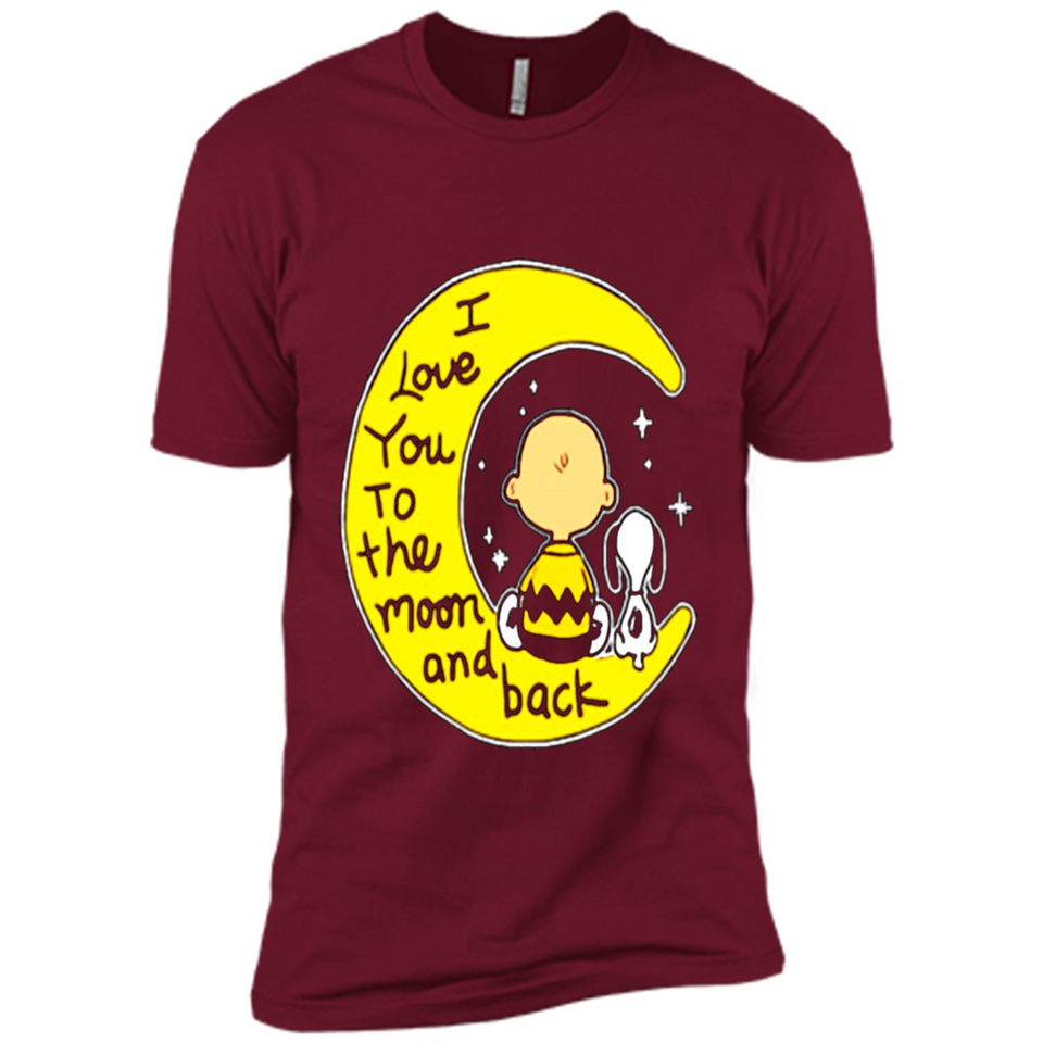 I LOVE YOU TO THE MOON AND BLACK CHARLIE BROWN AND SNOOPY